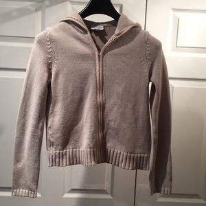 Ann Taylor LOFT beige hoodie sweater